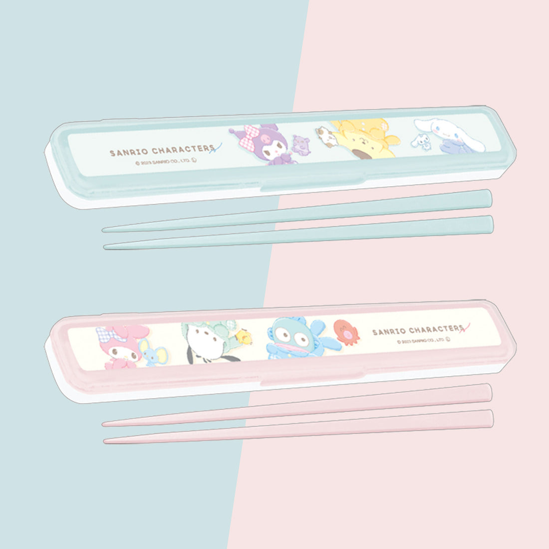 Sanrio Characters chopsticks and chopstick case