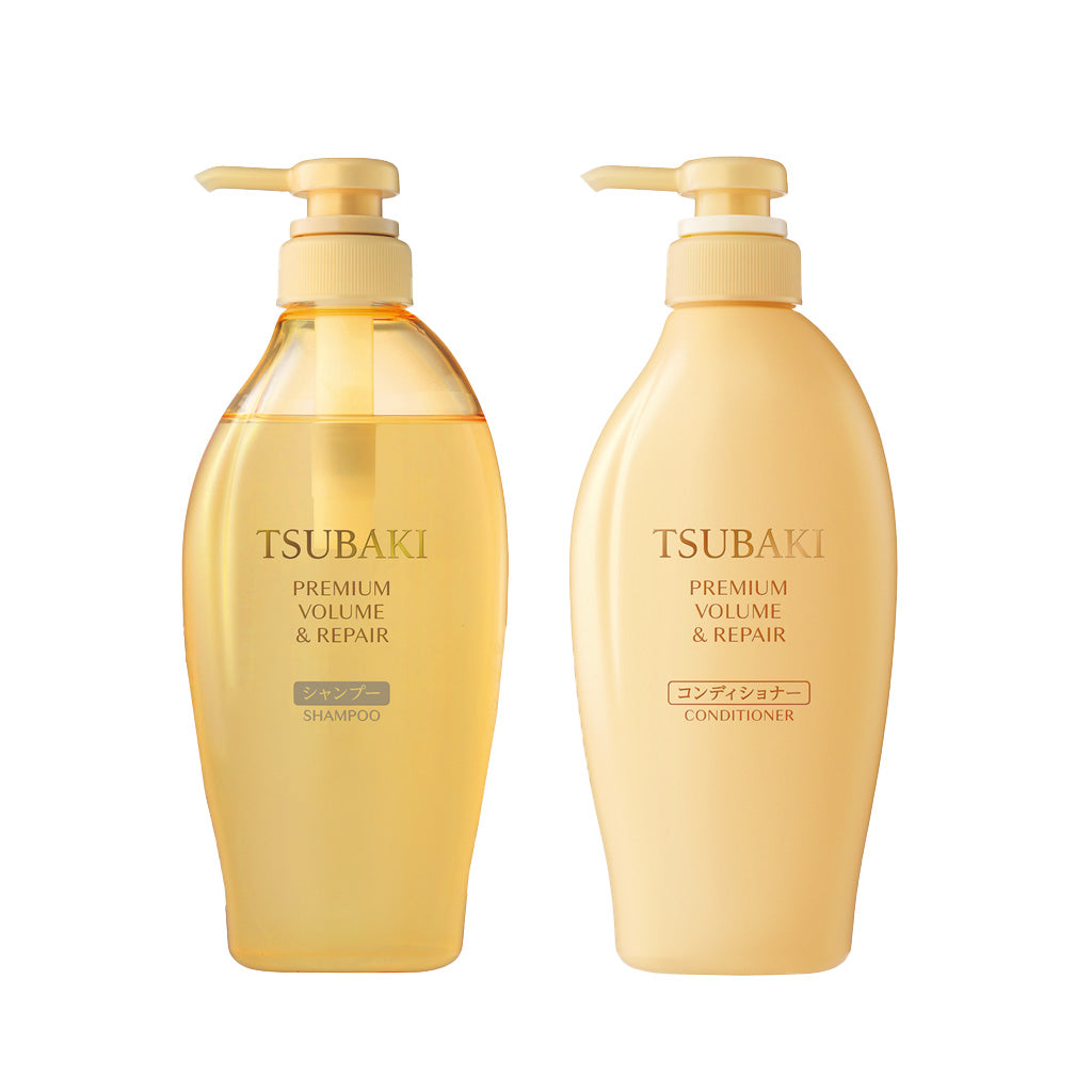 SHISEIDO TSUBAKI Premium Volume & Repair Shampoo and Conditioner Set