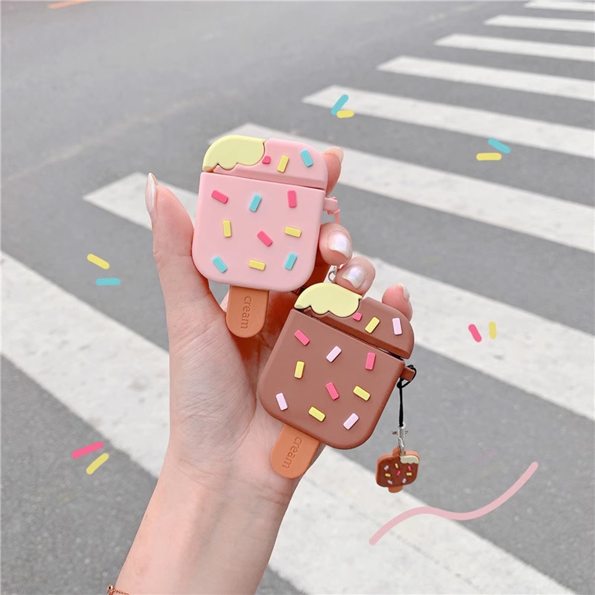 Silicone Ice Cream Aipods Case