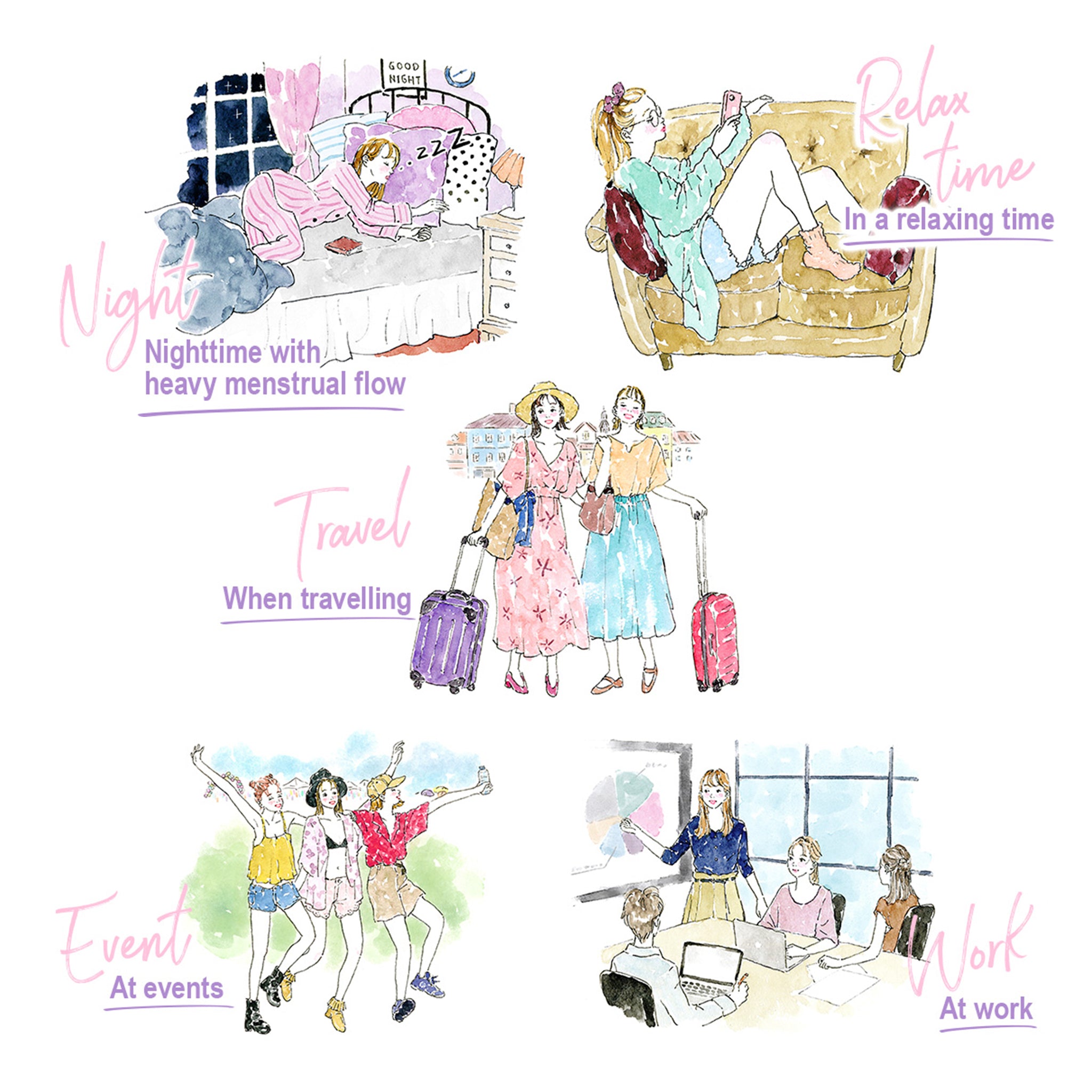 Sofy Super Sleep Shorts M-L 5pcs