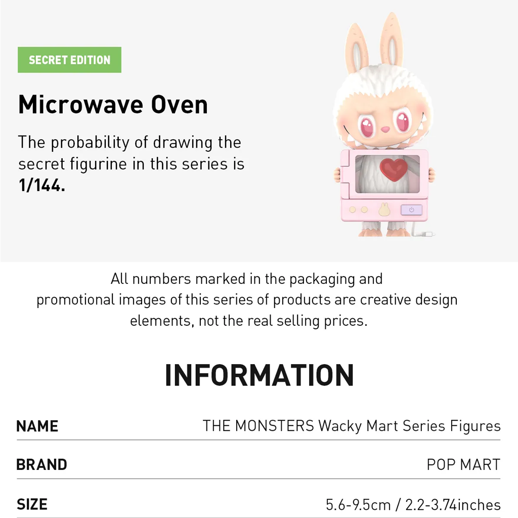 POP MART THE MONSTERS Wacky Mart Series Figures Blind Box