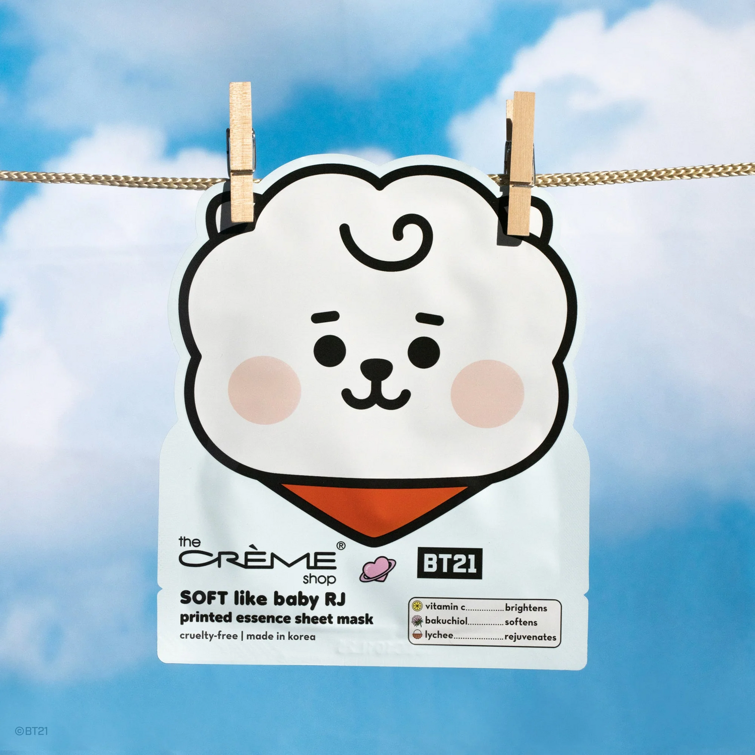 The Crème Shop x BT21 BABY 印花精华面膜系列 1片