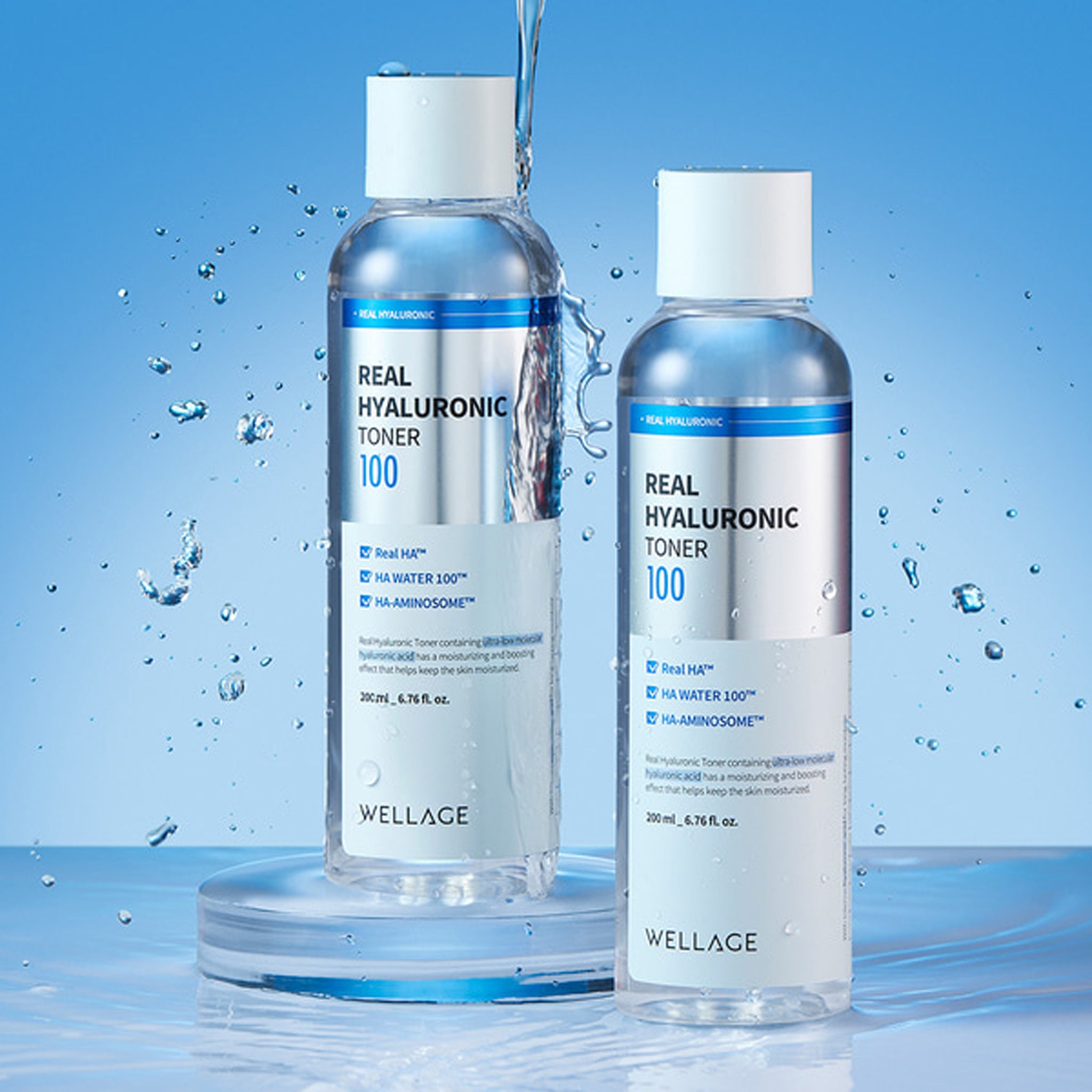 WELLAGE 玻尿酸 100 爽肤水 200ml