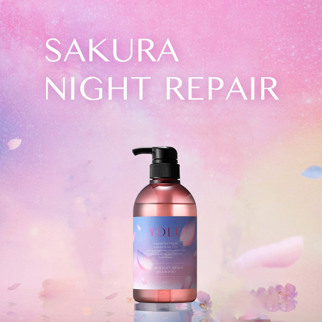 YOLU Calm Night Repair Shampoo 475ml Sakura &amp; Muguet
