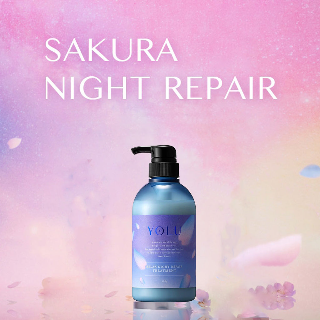 YOLU Relax 夜间修复护理 475g 樱花和铃兰
