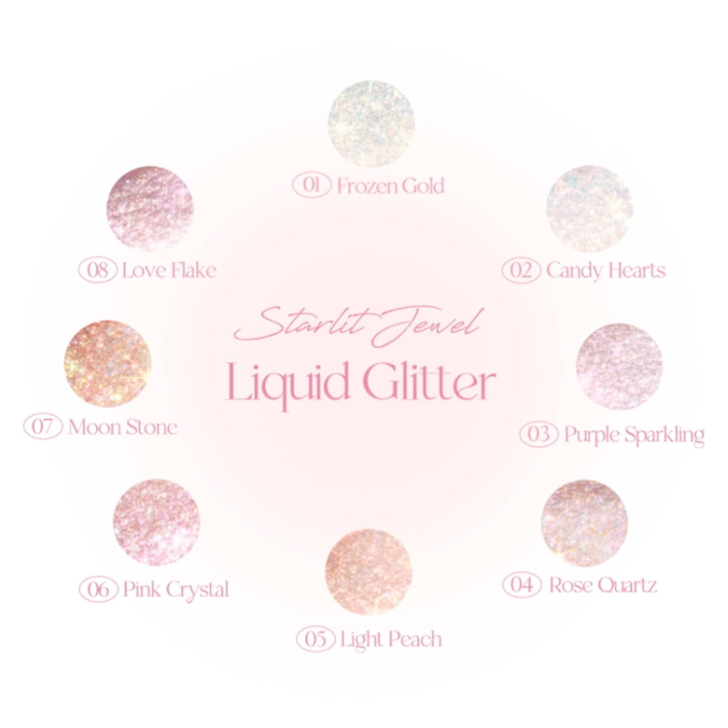 Starlit Jewel Liquid Glitter 02 Candy Hearts