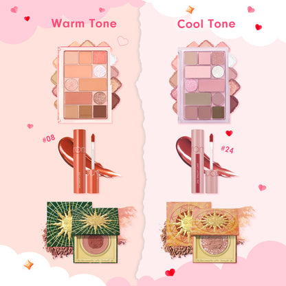 Deluxe Cool Tone Cosmetics Bag In LAMOUR 1set (14 items)