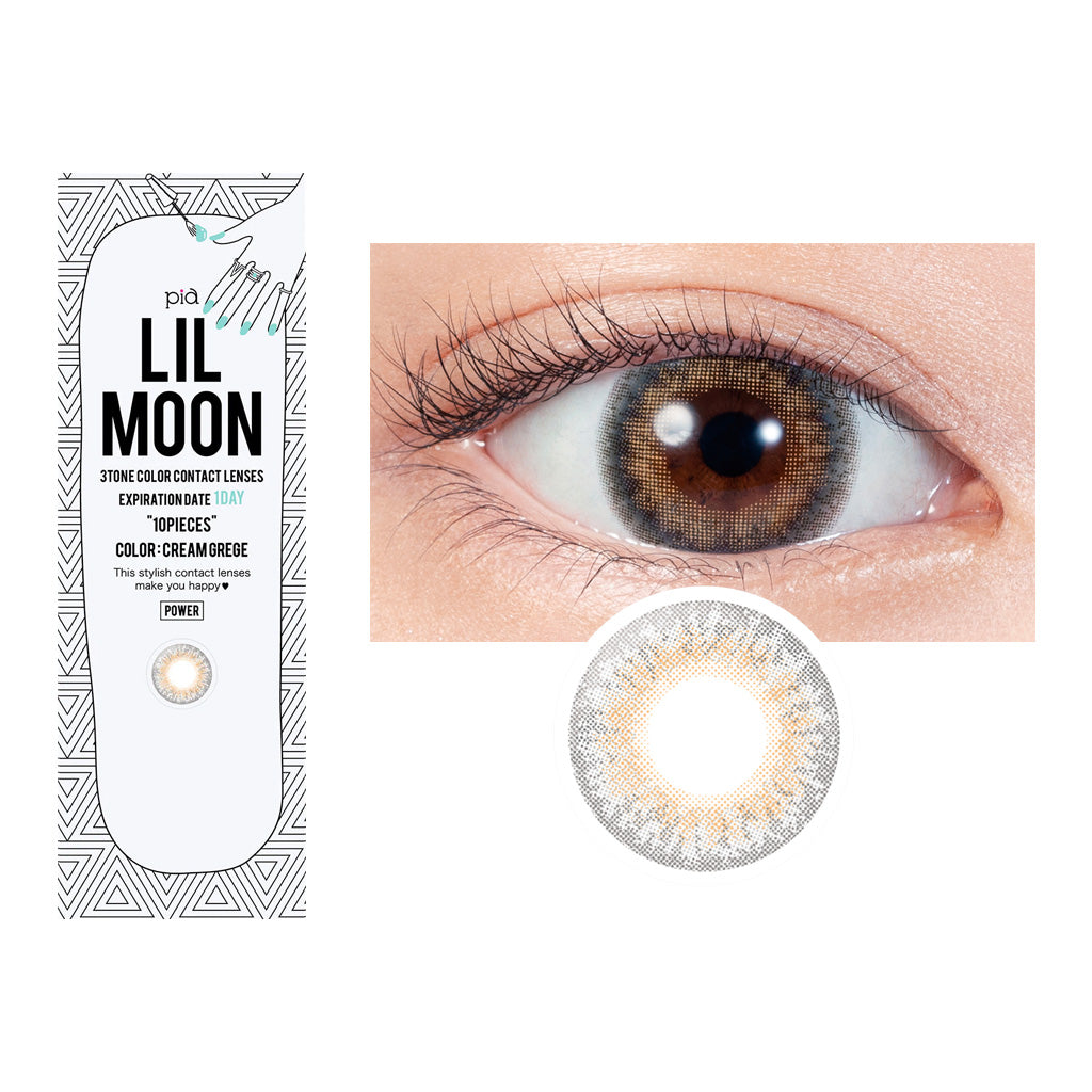 LIL MOON Daily Contact Lenses-Cream Grege 10lenses