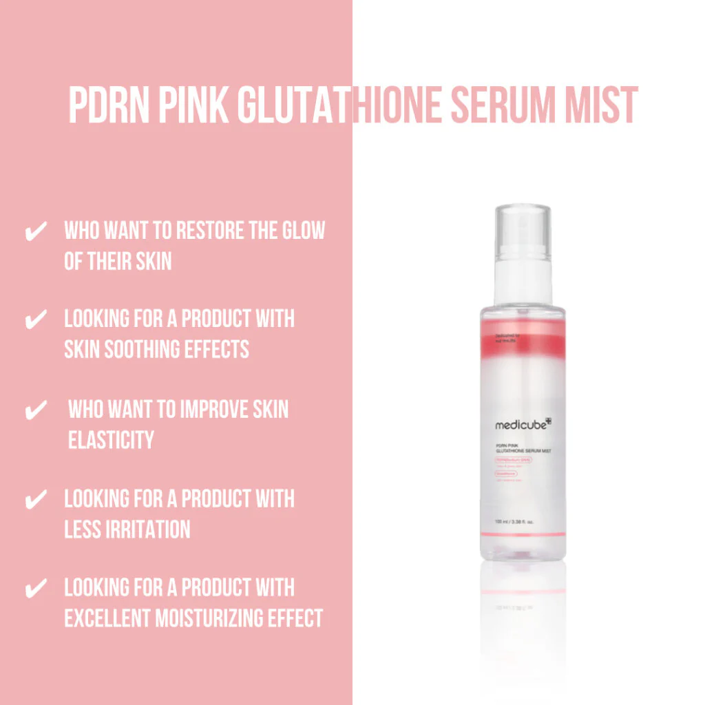 medicube pdrn pink glutathione serum mist medicube pdrn pink glutathione serum mist 100ml Medicube PDRN Pink Glutathione Serum Mist 100 ml