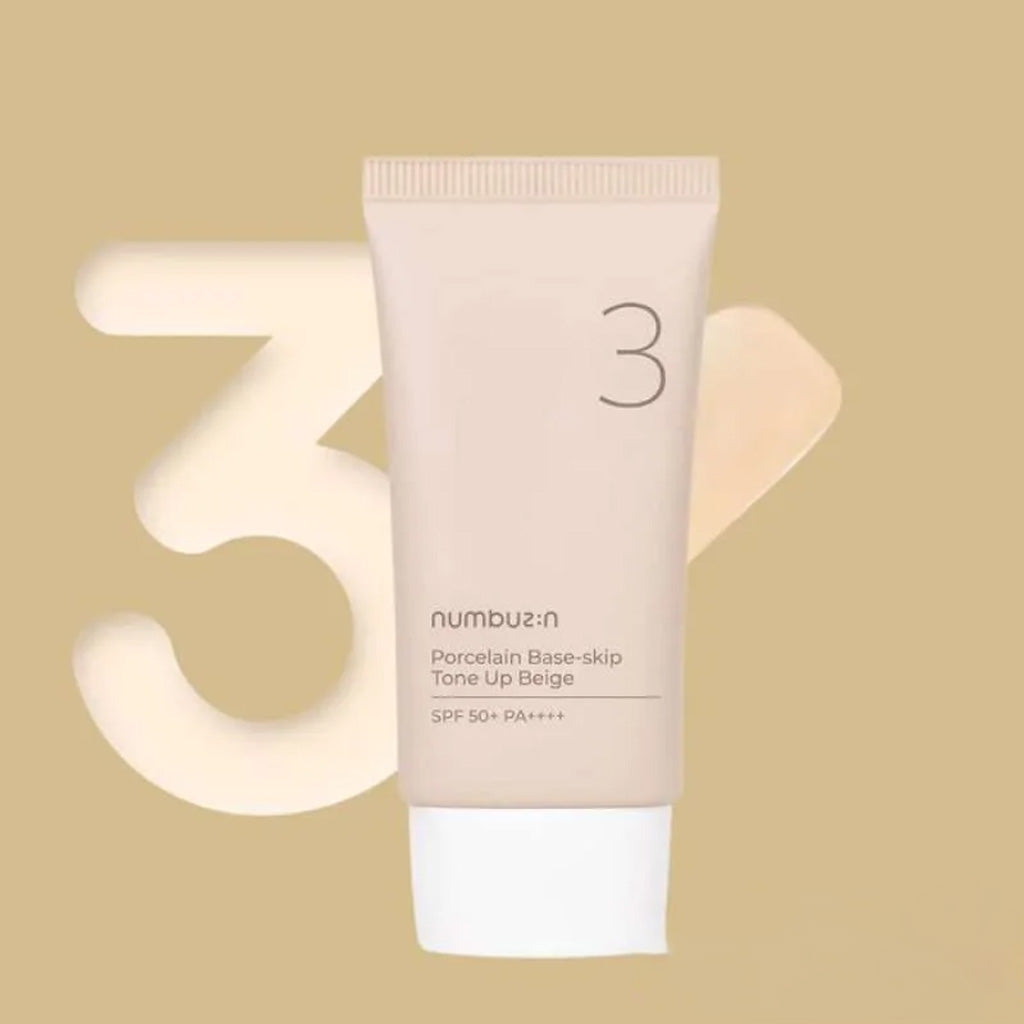 numbuzin No.3 Porcelain Base-Skip Tone Up Beige 50ml