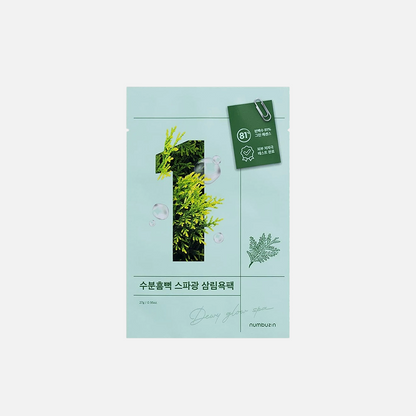 numbuzin NO.1 Dewy Glow Spa Sheet Mask 1pc