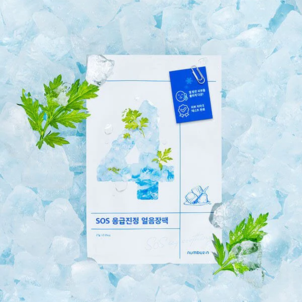 numbuzin NO.4 SOS Icy Soothing Sheet Mask 1pc