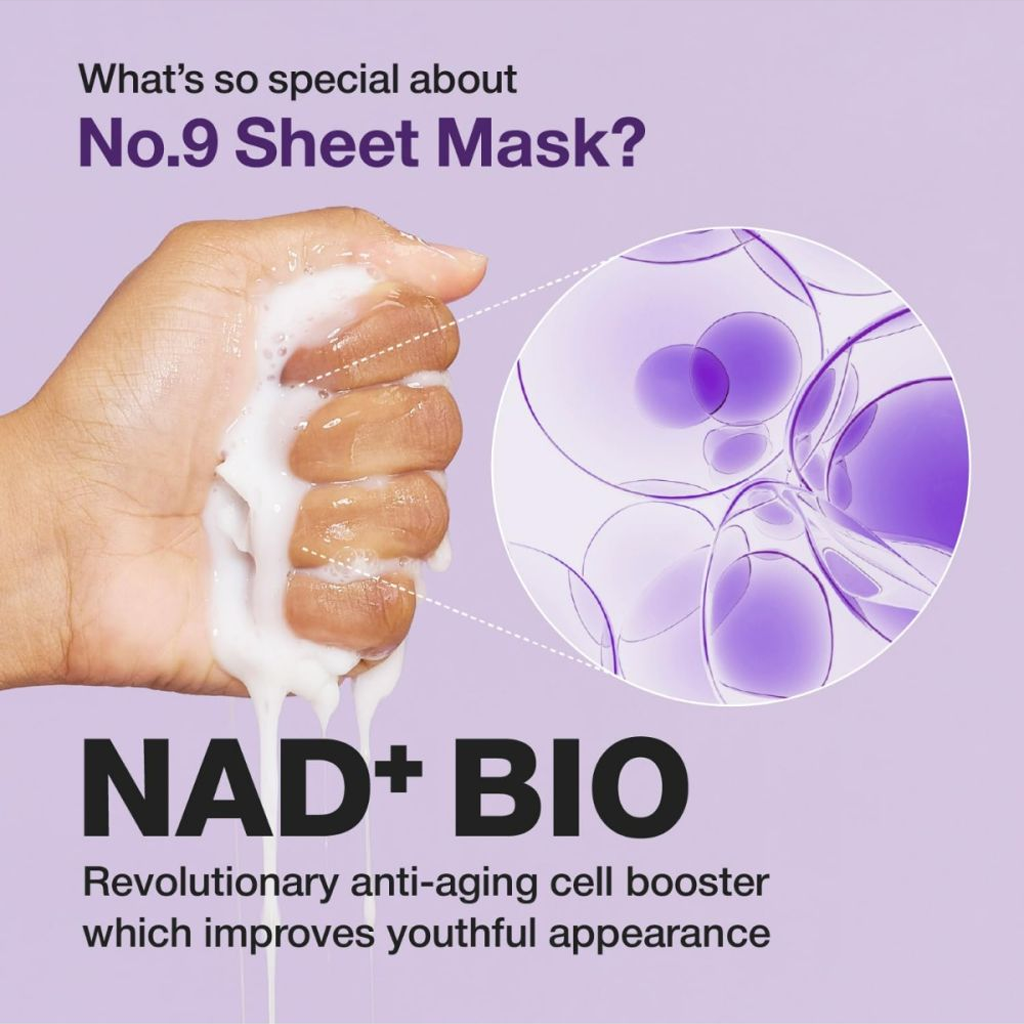 numbuzin No.9+ NAD Bio Lifting Full Cover Facial Mask 4 pcs
