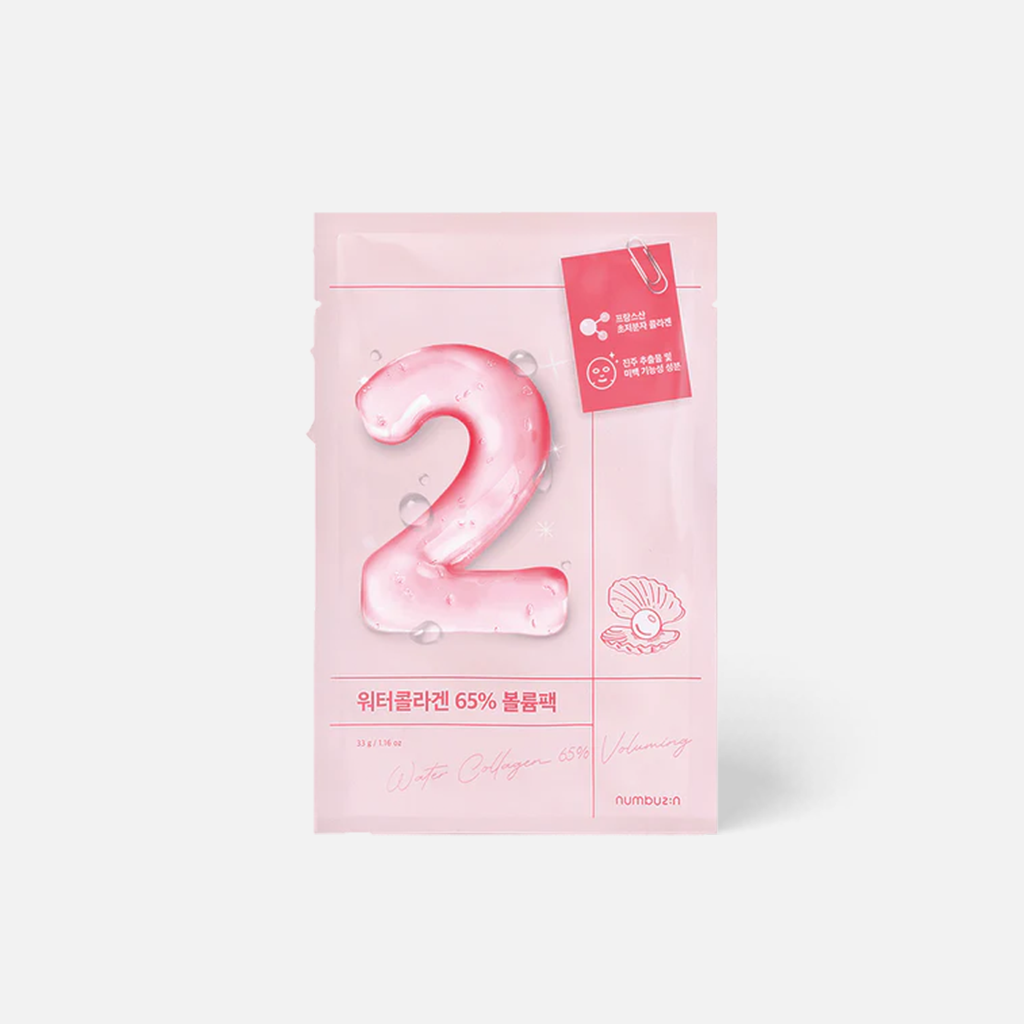 numbuzin No.2 65% 胶原蛋白水润Q弹面膜 4 片
