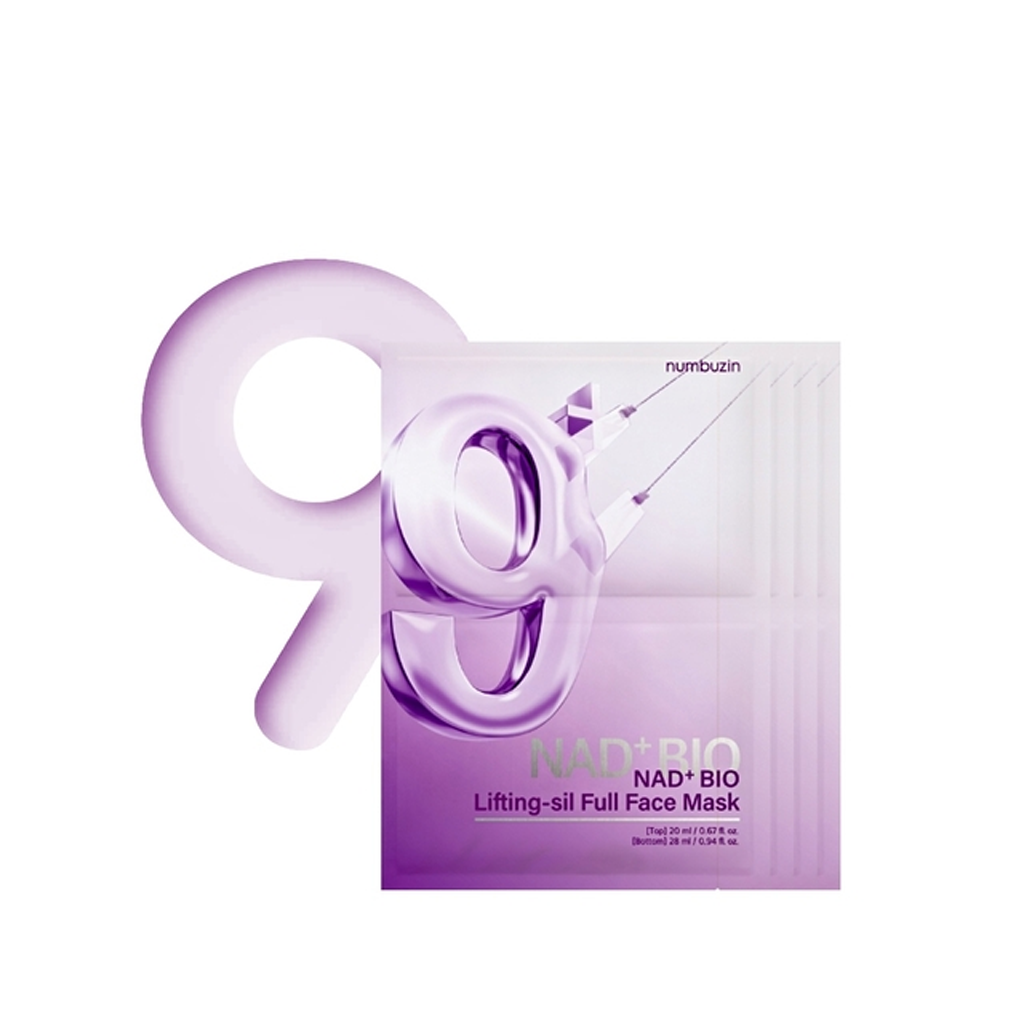numbuzin No.9+ NAD Bio Lifting Full Cover Facial Mask 4 pcs