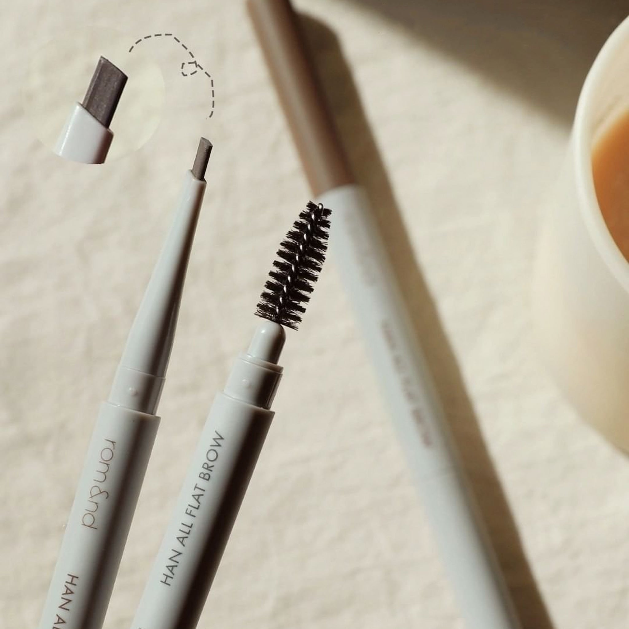 rom&nd Han All Flat Brow 双头平头眉笔
