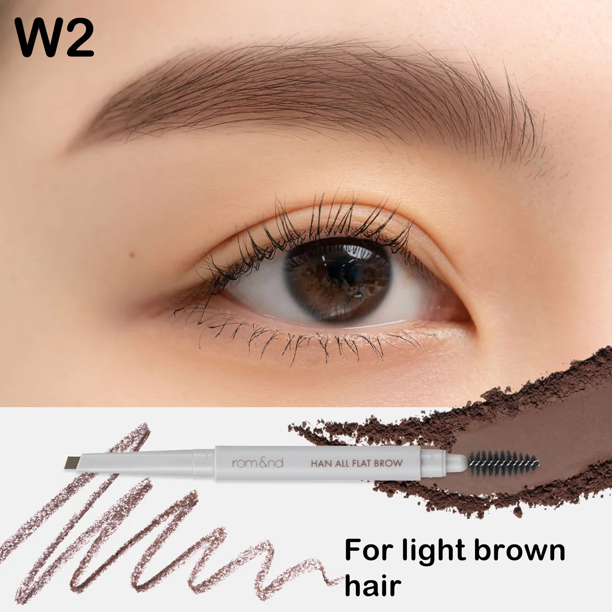 rom&nd Han All Flat Brow 双头平头眉笔